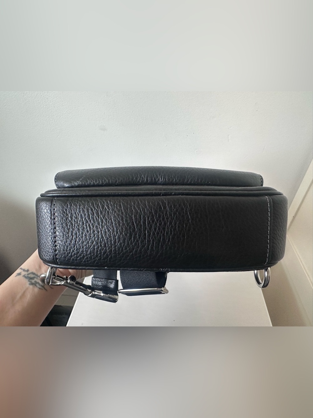 Coach Ethan Pebbled Leather Sling Backpack! - Picture 10 of 11